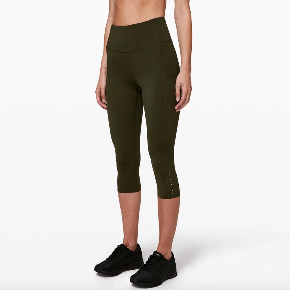 Lululemon Fast and Free Crop II 19" Nulux Leggings